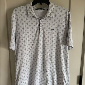 Travis Mathew Patterned Polo Golf EUC